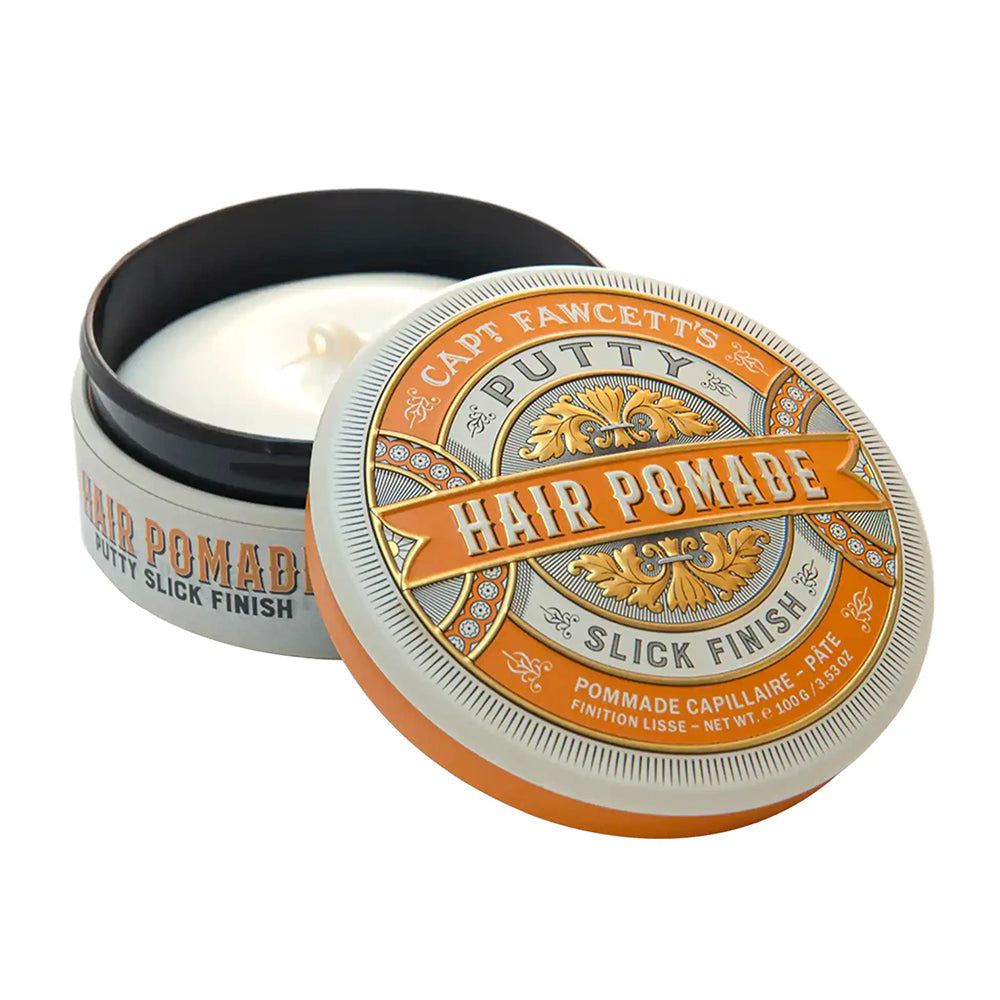 Captain Fawcett Ochre Putty Pomade: Strong Hold, Slick Finish Hair Styling for Men