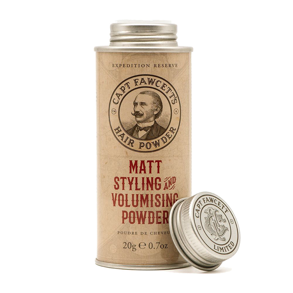 Captain Fawcett Expedition Reserve Matte Hair Powder for Styling & Volume (0.7 oz)