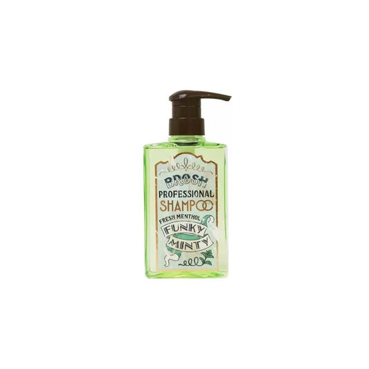 Brosh Funky Minty Professional Botanical Shampoo - 13.5 fl oz Menthol Fresh Hair Cleanser