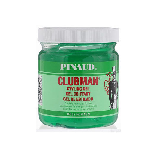 Clubman Pinaud Men's Strong Hold Styling Gel, Classic Formula, All-Day Control, 16 oz