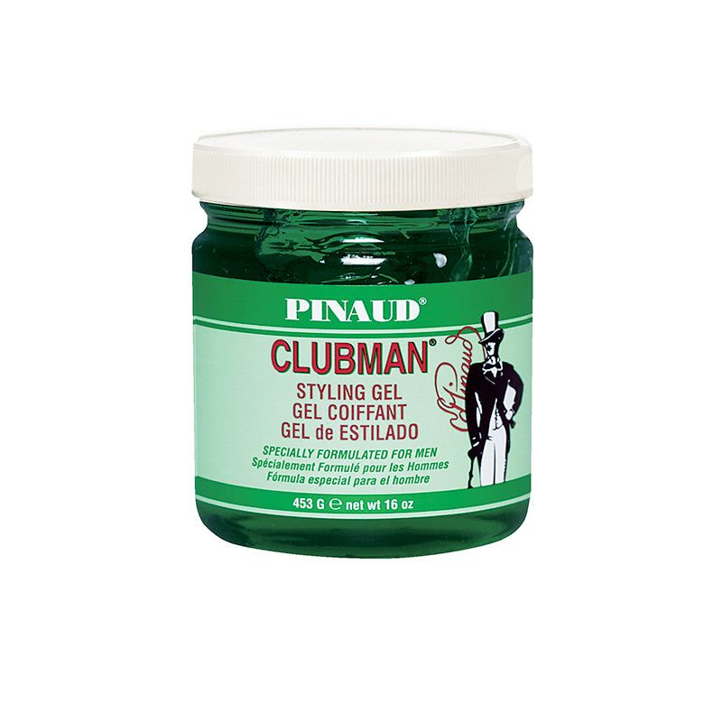 Clubman Pinaud Men's Strong Hold Hair Styling Gel 16 oz