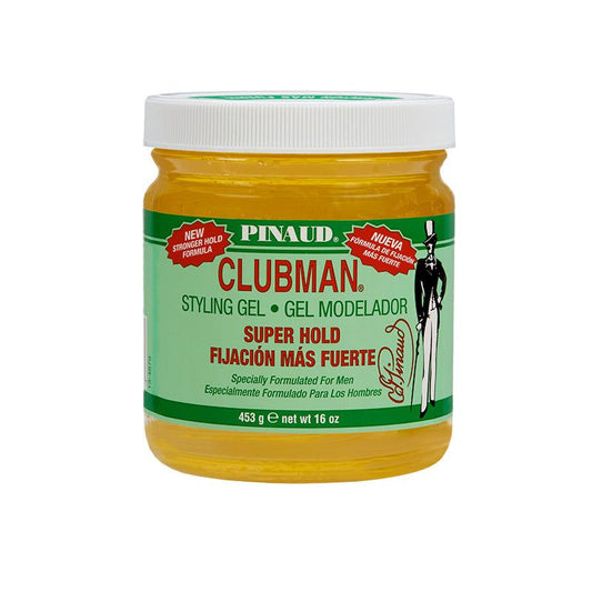 Clubman Pinaud Super Hold Styling Gel: Strong, Non-Sticky, Flake-Free Hair Control