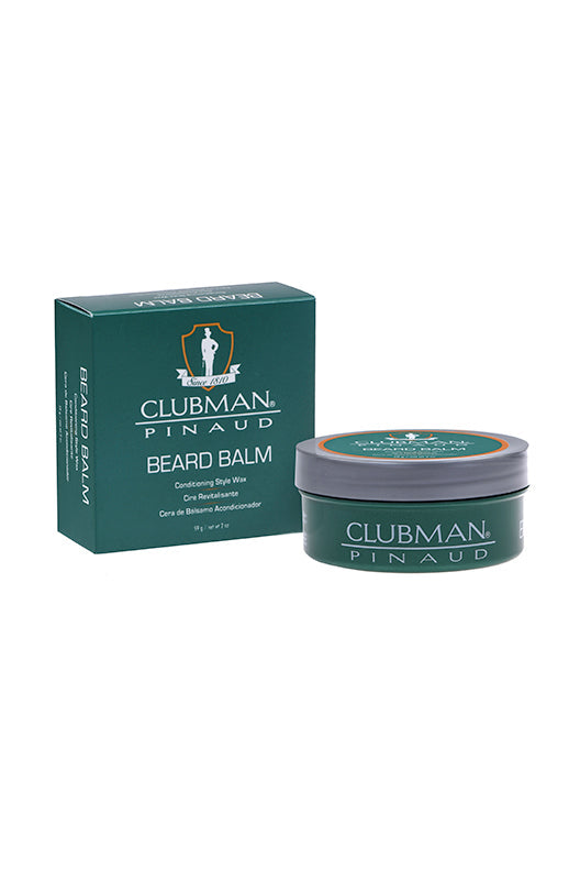 Clubman Premium Beard Balm: Natural Conditioning & Styling Wax for Taming Frizz