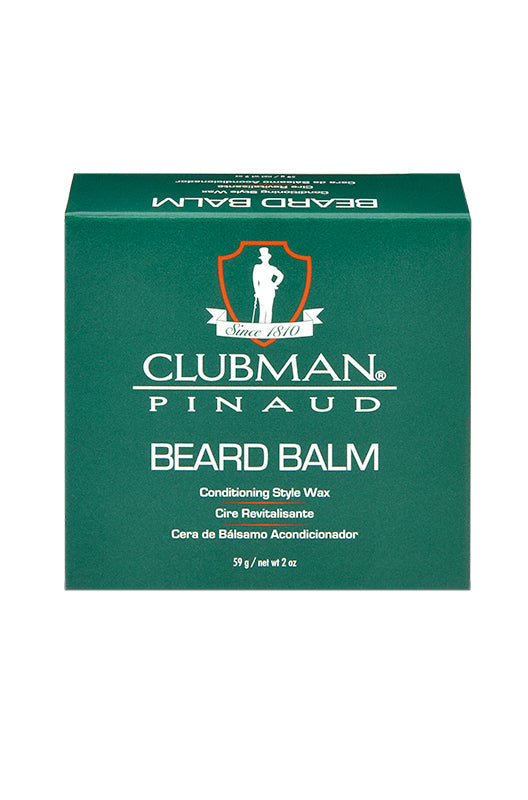 Clubman Premium Beard Balm: Natural Conditioning & Styling Wax for Taming Frizz