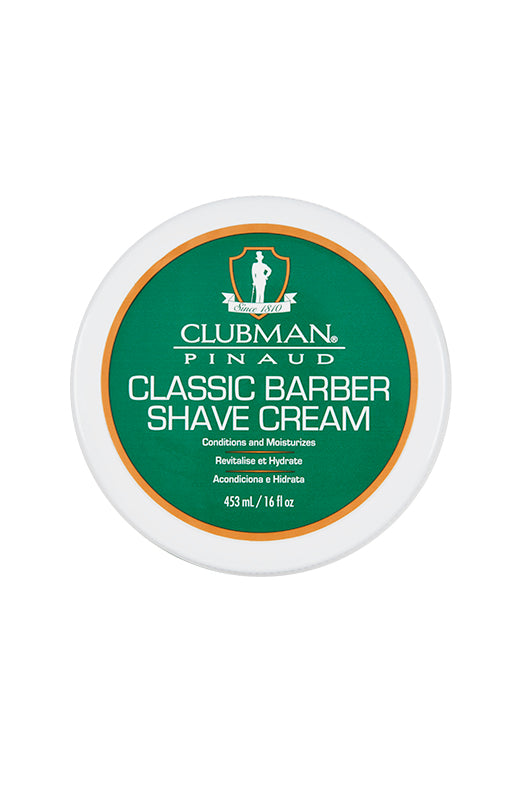 Clubman Classic Barber Shave Cream 16 oz – Smooth, Nourishing, Effortless Shaving