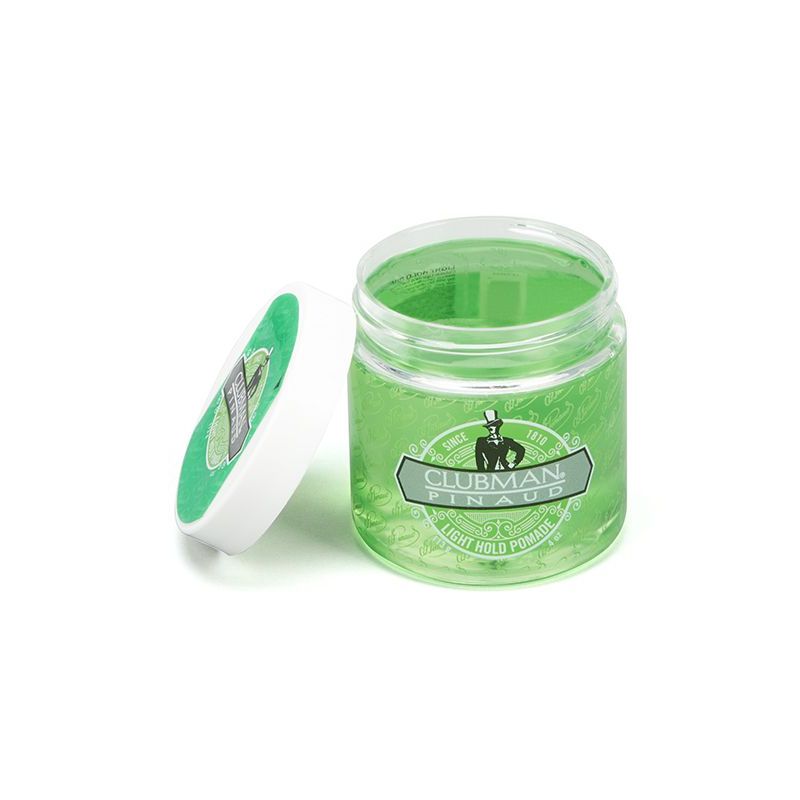 Clubman Light Hold Pomade: Natural Flake-Free Styling for Fine to Medium Hair