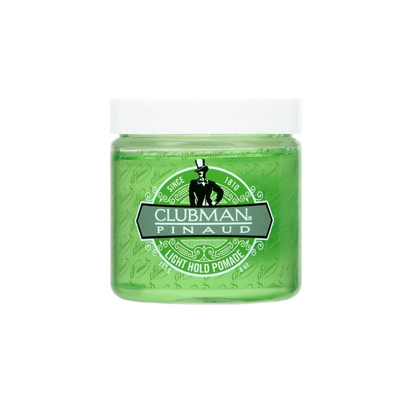 Clubman Light Hold Pomade: Natural Flake-Free Styling for Fine to Medium Hair