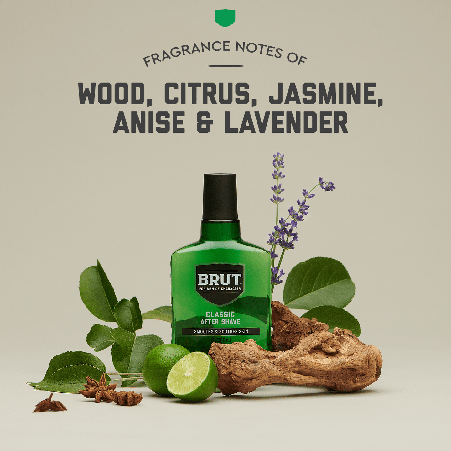 Classic BRUT After Shave: Soothes, Tones Skin, Iconic Masculine Scent