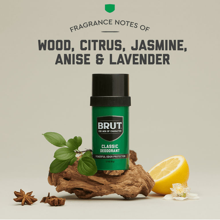 Brut Classic Round Stick Deodorant: Powerful Odor Protection for All-Day Freshness