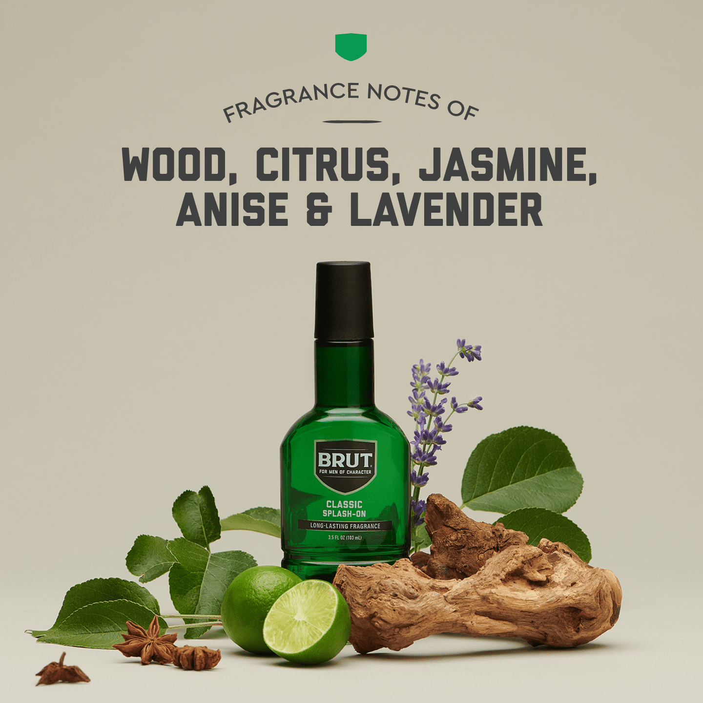 Brut Classic Men's Splash-On Fragrance: Bold, Spicy Woods, Long-Lasting Scent