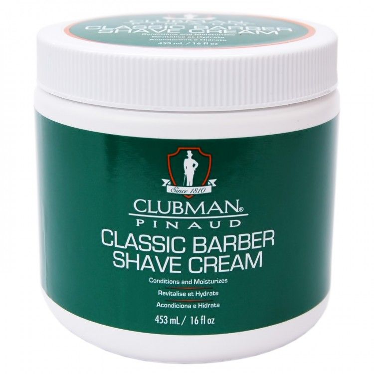 Clubman Pinaud Classic Barber Shave Cream 16 fl oz: Smooth, Hydrating Shave