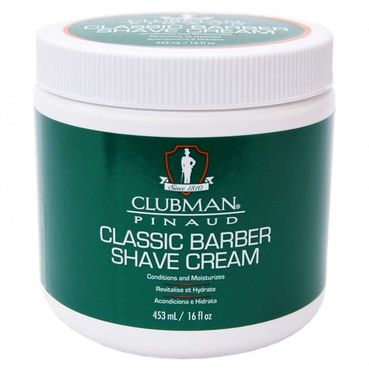 Clubman Pinaud Classic Barber Shave Cream 16 fl oz: Smooth, Hydrating Shave