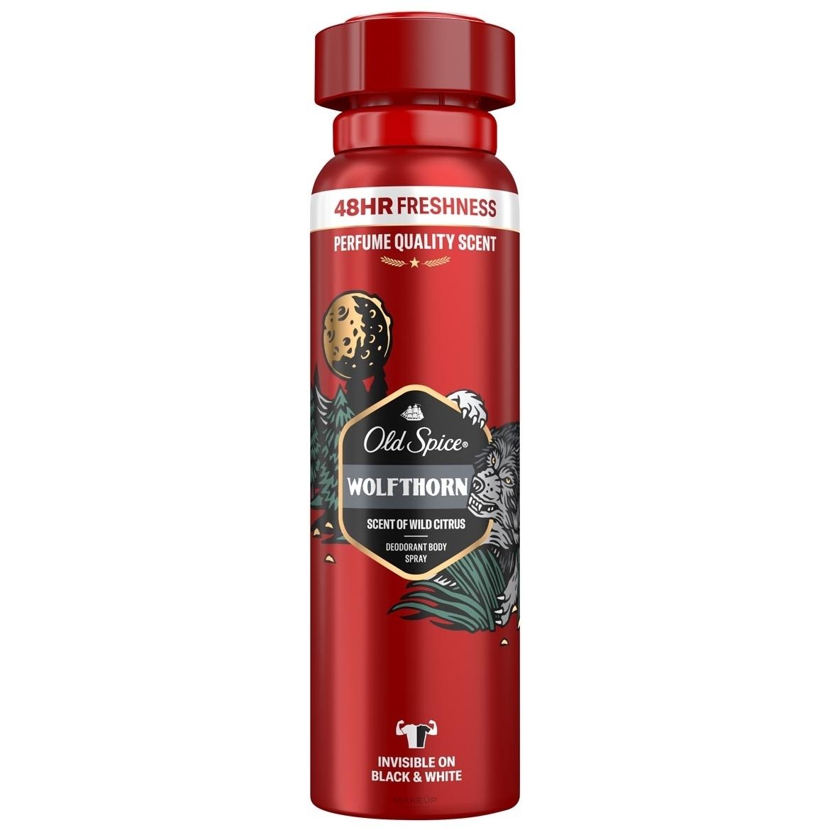 Old Spice Wolfthorn Men's Deodorant Body Spray, Wild Scent, 48HR Freshness