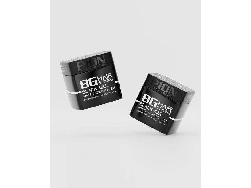 Pion BG Hair Styling Black Gel White Concealer - 320ml