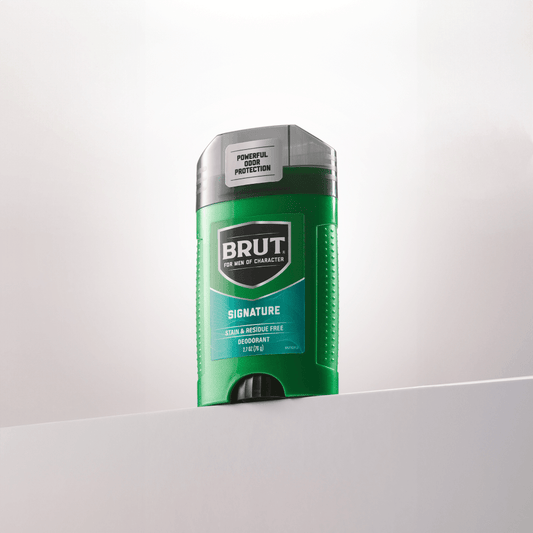 BRUT Signature Aluminum-Free Deodorant Stick for Men: Odor-Eliminating Freshness