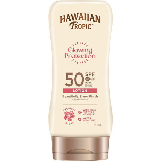 Glowing Protection Lotion SPF50, 180ml - hudvård från Hawaiian Tropic