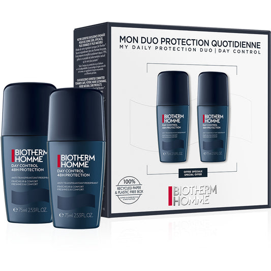 48H Day Control Deo Roll-On Duo Set, 2x75ml -  från Biotherm