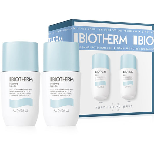 Deo Pure Roll-On Duo Set, 2x75ml -  från Biotherm