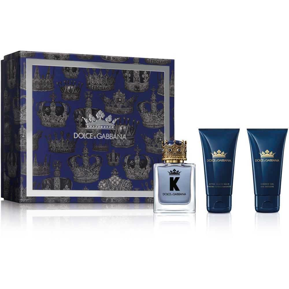 K By Dolce & Gabbana Gift Set, EdT 50ml + Aftershave Balm 50ml + Shower Gel 50ml -  från Dolce & Gabbana