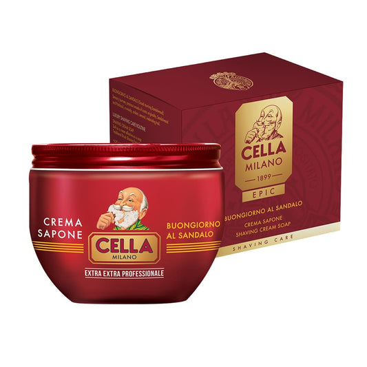 Cella Milano Epic shaving soap Buongiorno al Sandalo 300ml