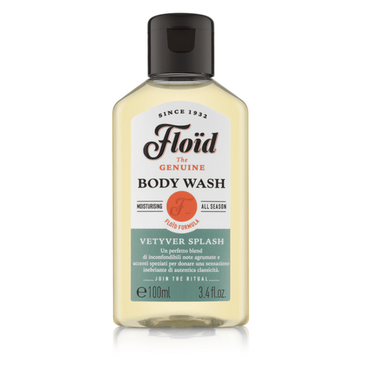 Floïd Vetyver Splash Invigorating Body Wash, Hydrating Bergamot & Cedar Scent