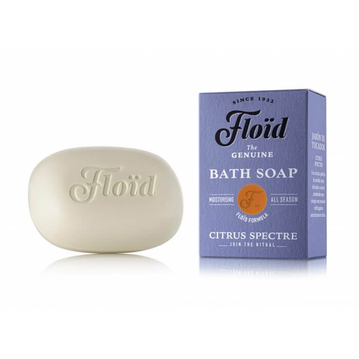 Floïd Citrus Spectre Bath Soap Bar 120g - Moisturizing Vegetable Formula for Smooth Skin