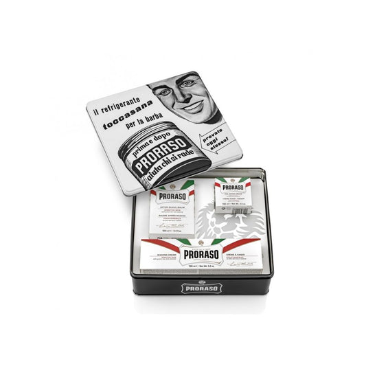 Proraso Vintage Selection Toccasana Rakset för Känslig Hud i Metallbox