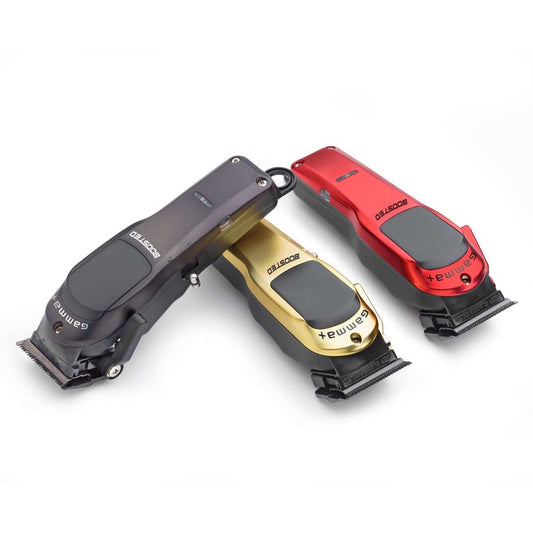 Gamma Piú BOOSTED Professional Cordless Hair Clipper with DLC Blade & 3 Covers
