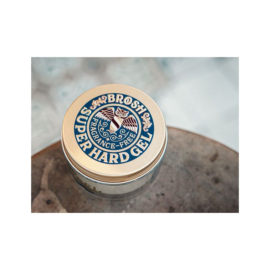 Brosh Fragrance-Free Super Strong Hold Hair Gel 200g for All Day Styling