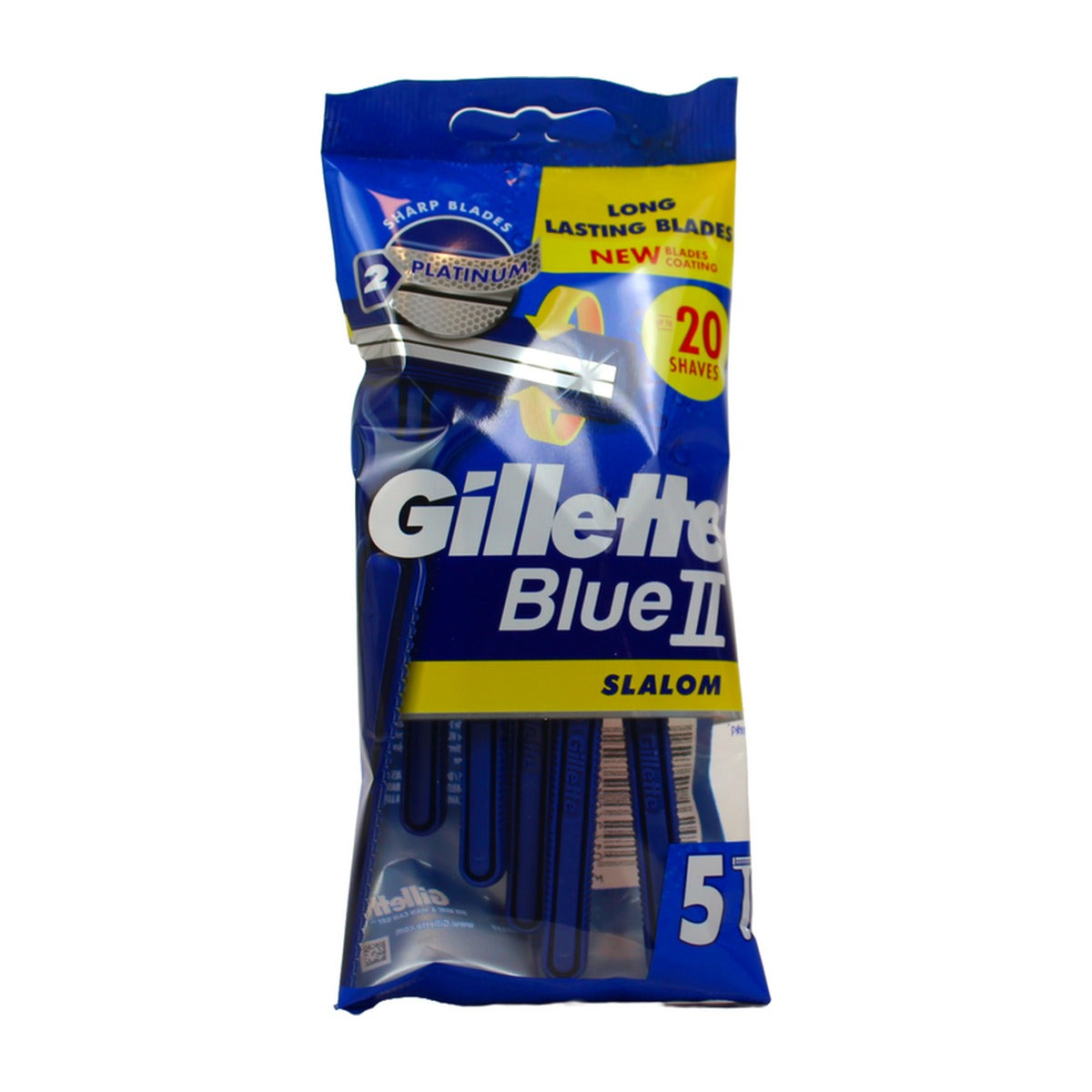 Gillette Blue II Slalom Engångsrakhyvel 5-pack