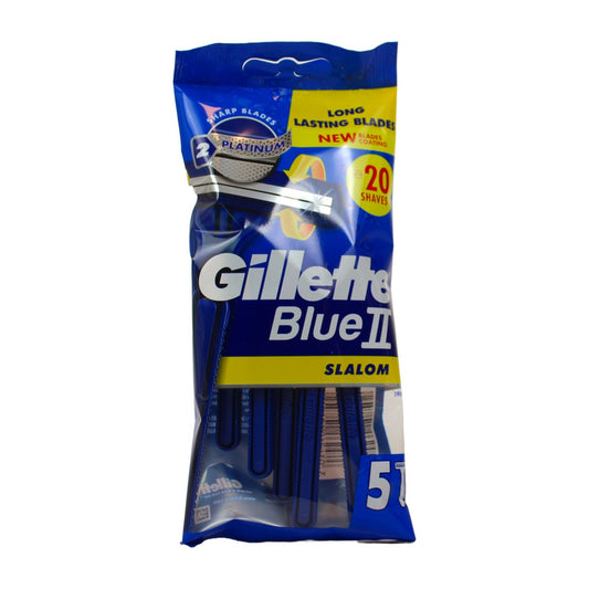 Gillette Blue II Slalom Engångsrakhyvel 5-pack