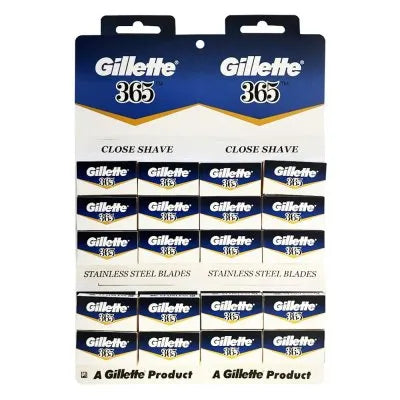 Gillette 365 Premium Stainless Steel Double Edge Safety Razor Blades