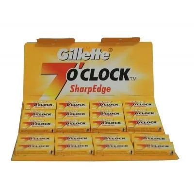 Gillette 7 O'Clock SharpEdge Double Edge Razor Blades 100-Pack
