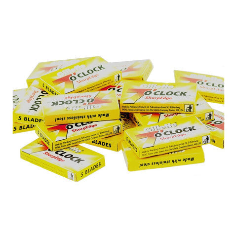 Gillette 7 O'Clock SharpEdge Double-Edged Safety Razor Blades - 50 Pack