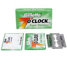 Gillette 7 O'Clock Super Stainless Double Edge Blades - Smooth Shave 5-Pack