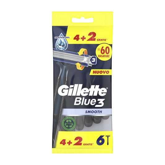 Gillette Blue3 Smooth Engångsrakhyvel 6-pack