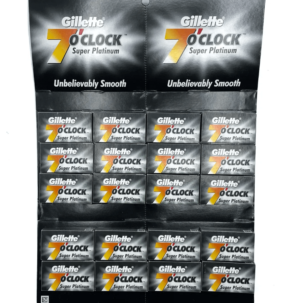 Gillette 7 O'Clock Super Platinum Double Edge Razor Blades, 100-Count Pack