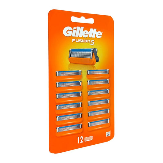 Gillette Fusion5 12-Pack Precision Razor Blades with Aloe Vera & Vitamin E Lubrication