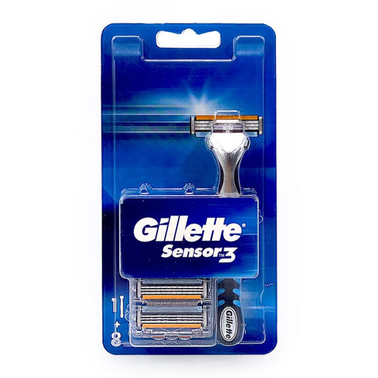 Gillette Sensor3 Razor with 8 Blades for Smooth, Comfortable Shave