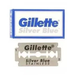 Gillette Silver Blue Classic Double Edge Razor Blades 100-Pack for Smooth Shaves