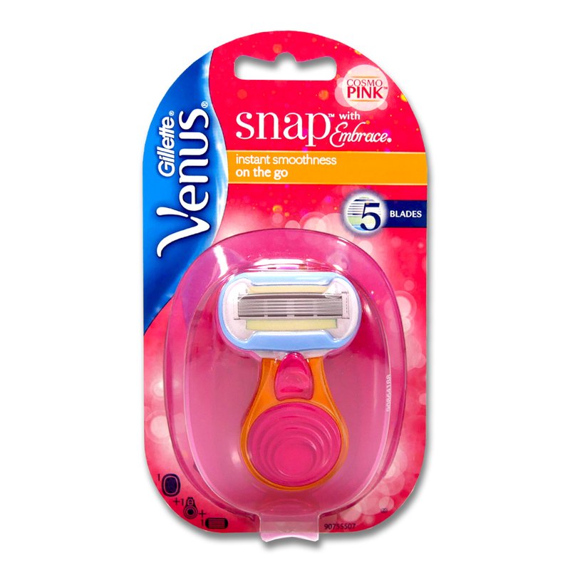 Gillette Venus Snap Extra Smooth Women's Portable Razor Kit - 5 Blades