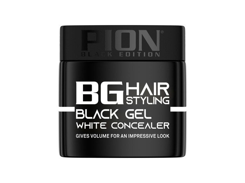 Pion BG Hair Styling Black Gel White Concealer - 320ml