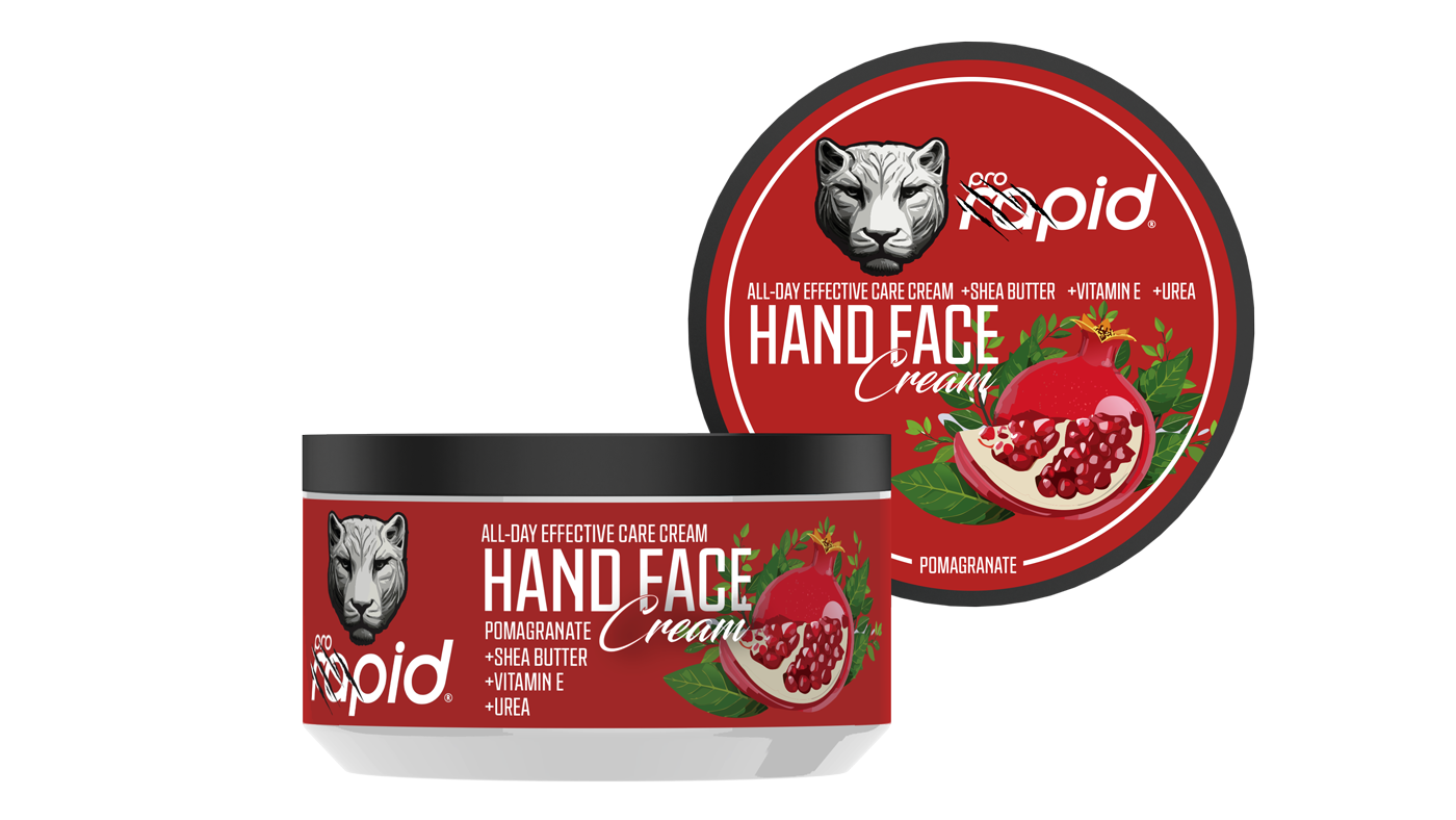 Barber Product Prorapid Hand- och Ansiktskräm med Granatäpple, 300 ml