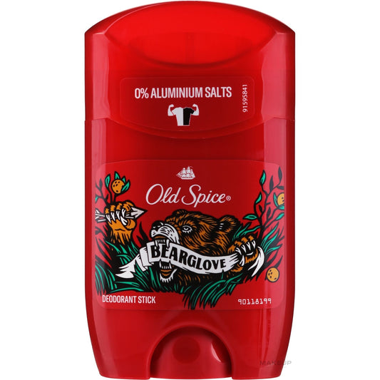 Old Spice Bearglove Men's Deodorant Stick - 24-Hour Odor Protection, Invigorating Scent