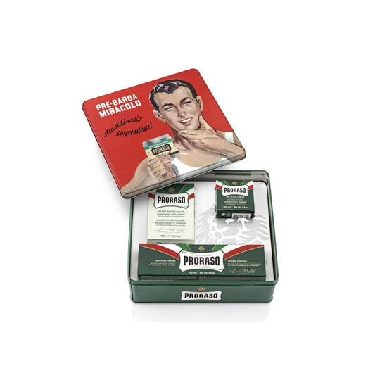 Proraso Vintage Selection Gino Rakset med Klassiska Rakprodukter