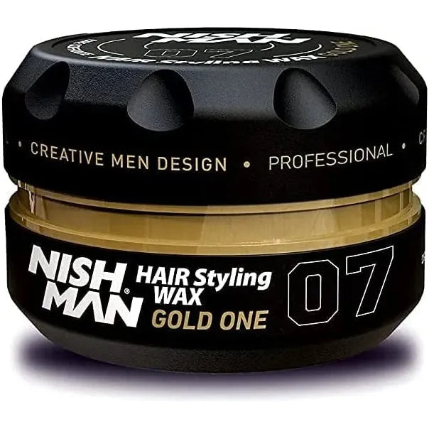 Nish Man Gold One 07 Hair Styling Wax: Firm Hold, High Shine