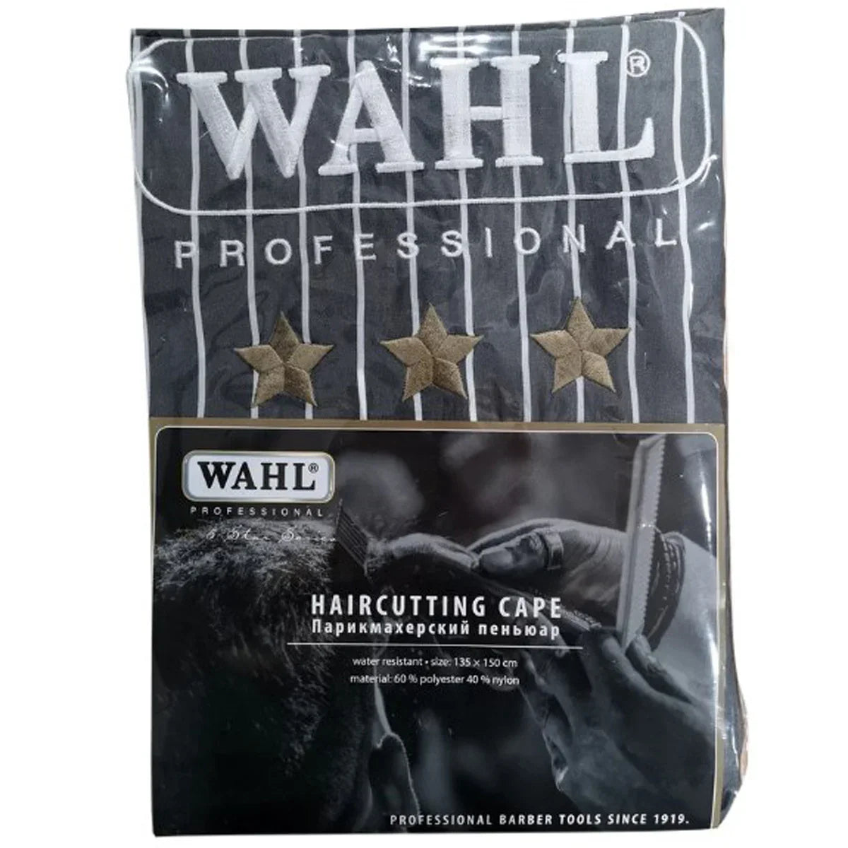 Premium Wahl 5 Star Water-Repellent Anti-Static Professional Barber Hair Cutting Cape