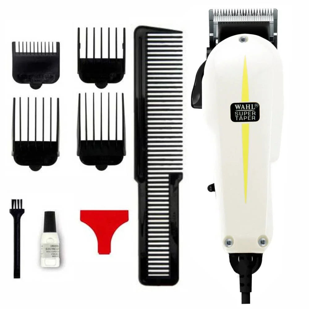 Wahl Super Taper Professional Corded Hair Clipper – Powerful V5000 Motor, Precision Blades