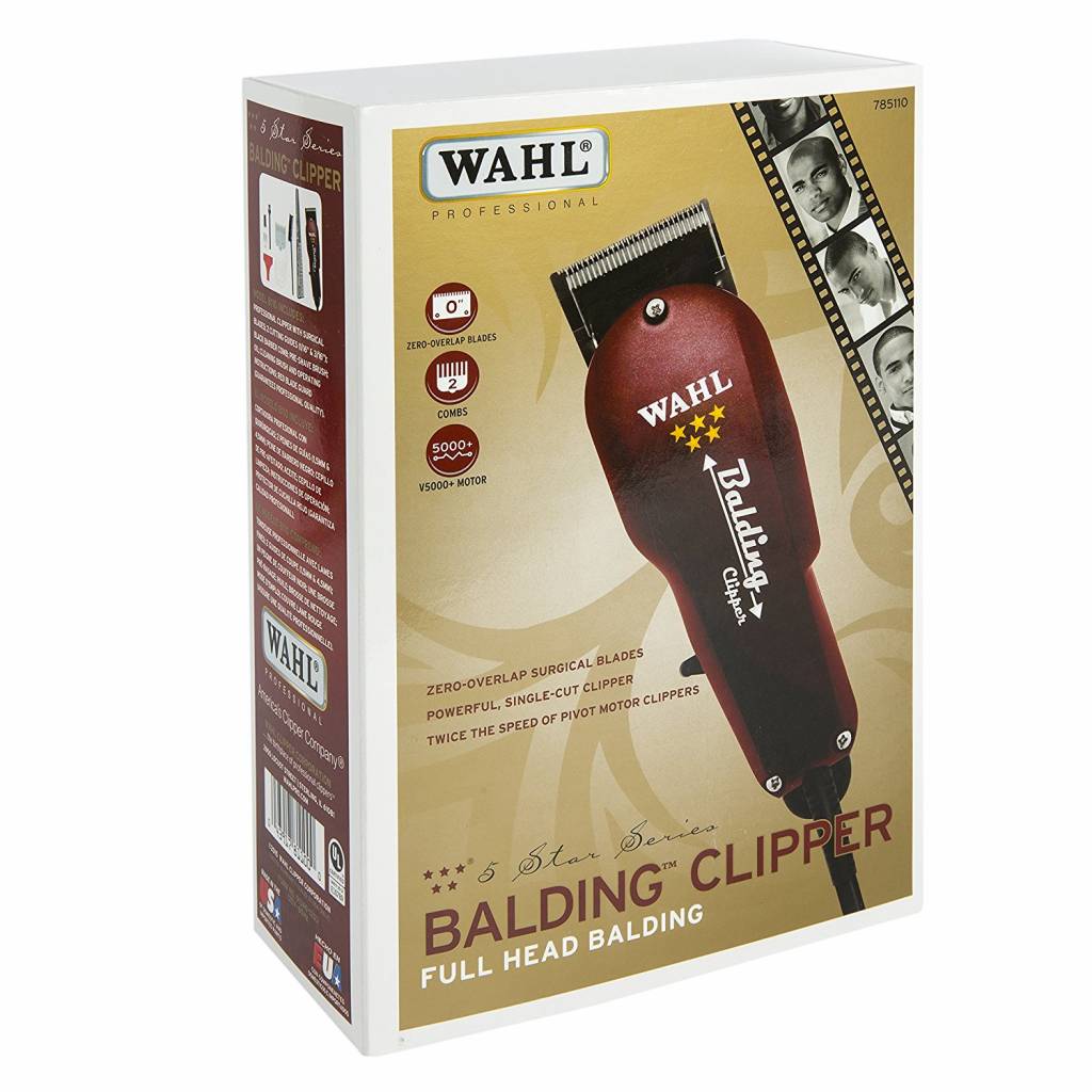 Wahl 5-Star Balding Clipper for Afro Hair, V5000 Motor, Ultra-Close Cut