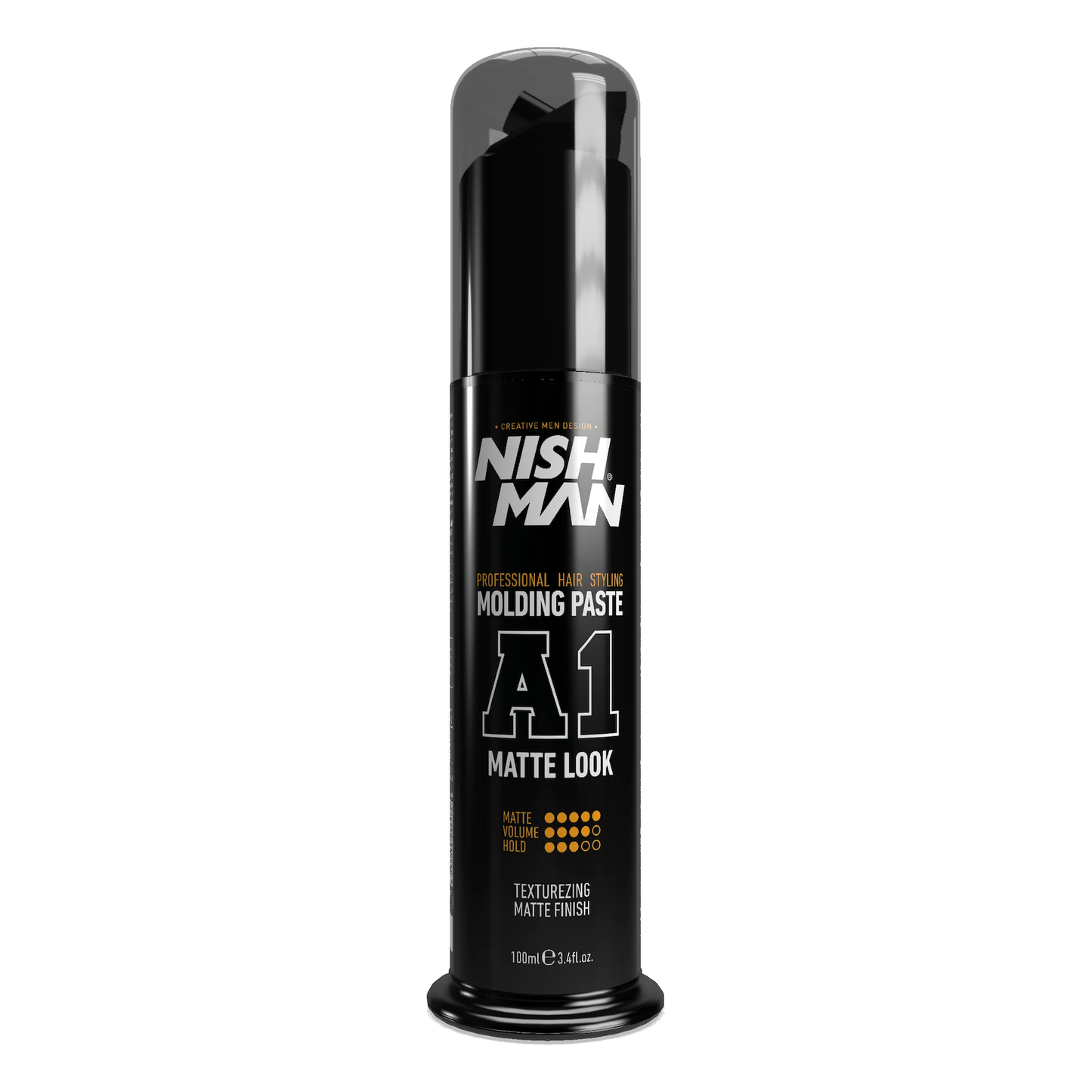 Nish Man Molding Paste: Matte Finish, Strong Hold, Volumizing, 3.4 fl oz